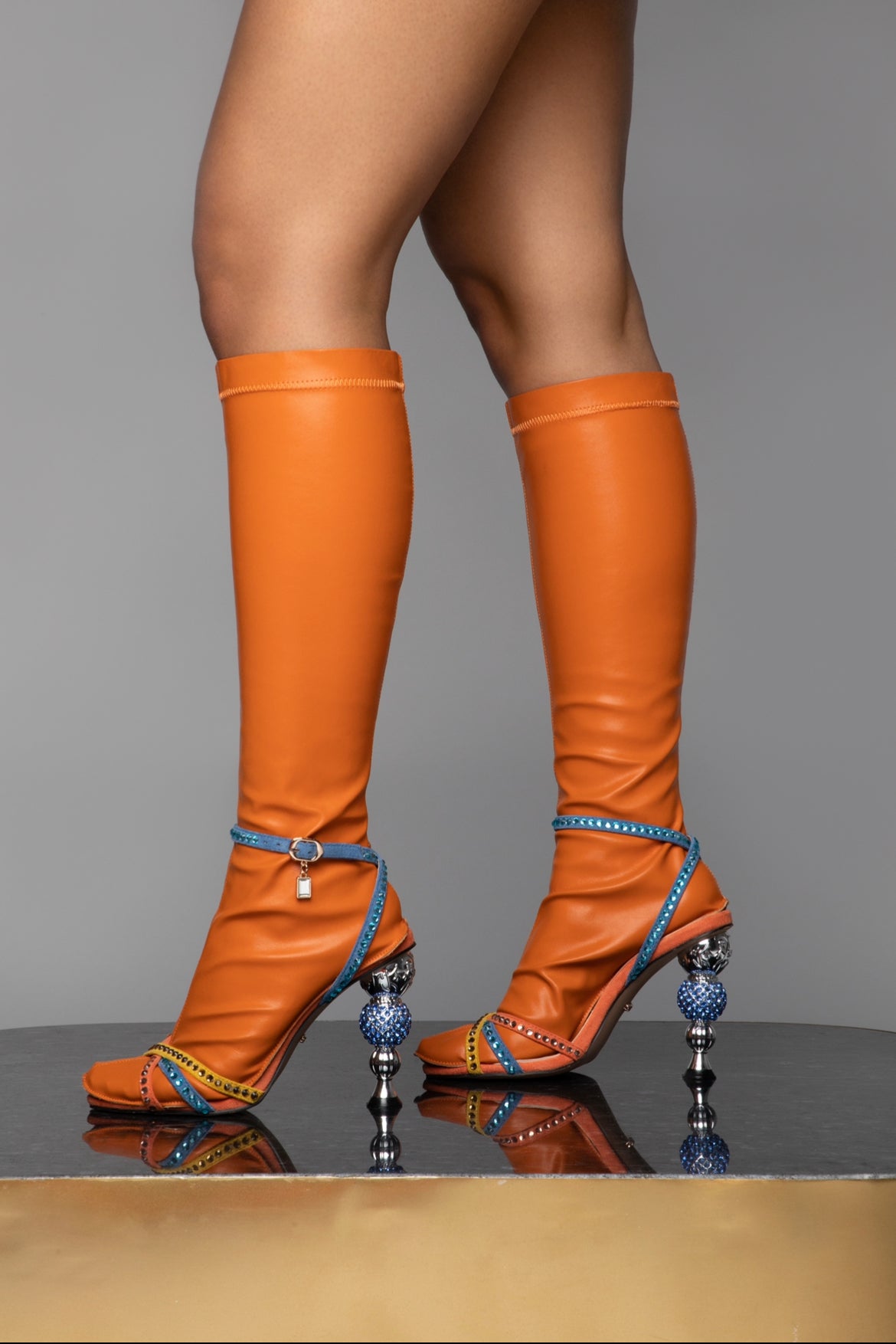 Orange Knee-High Sock